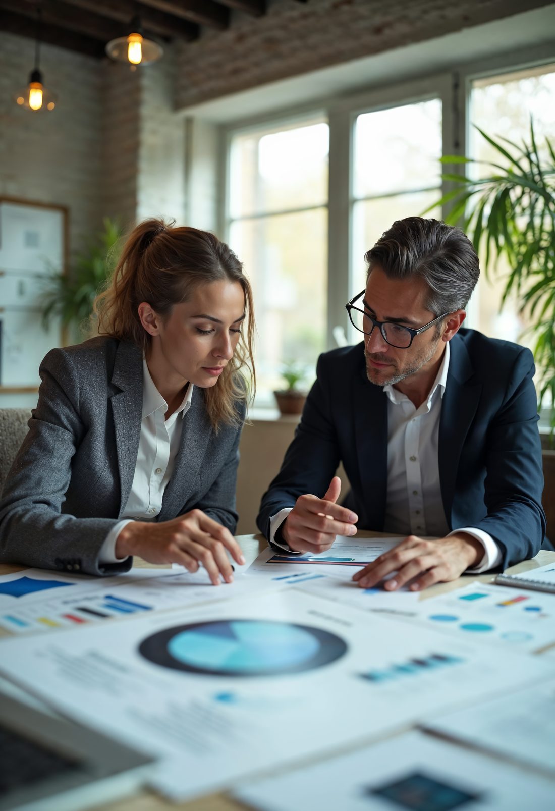 Financial reporting reviewed on screen